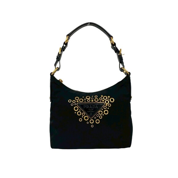 Prada Handbags - PRADA Black Leather Shoulder Bag